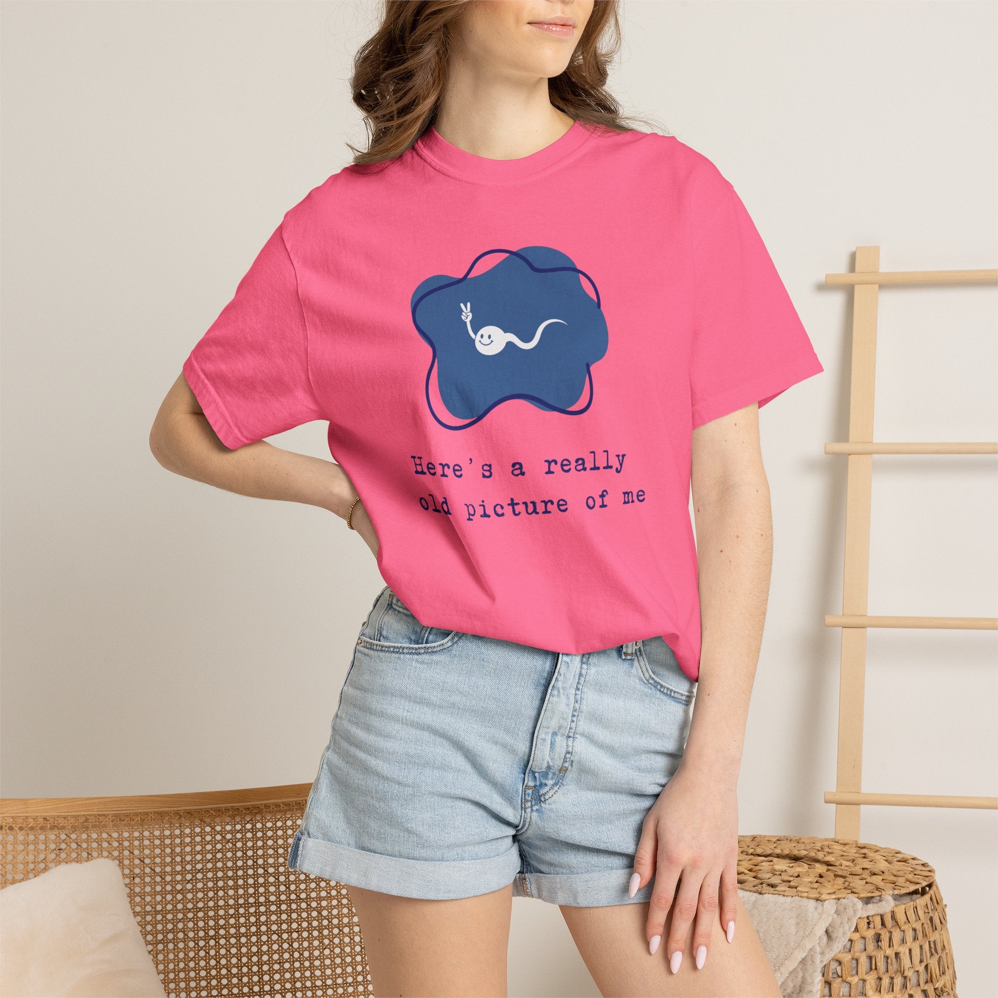 A really old picture of me Tshirt Cute Sperm Cartoon Tee