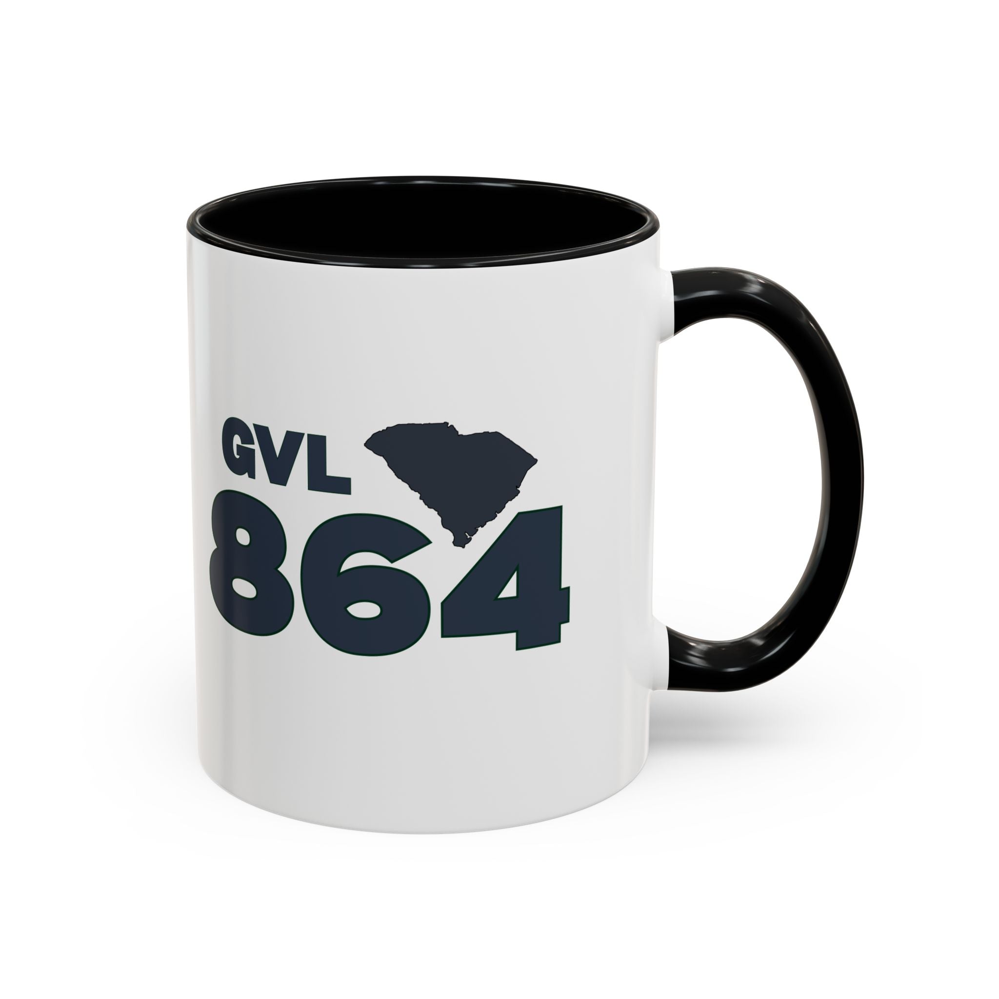 Greenville SC Accent Coffee Mug  GVL 864 Greenville South Carolina 11 and 15oz