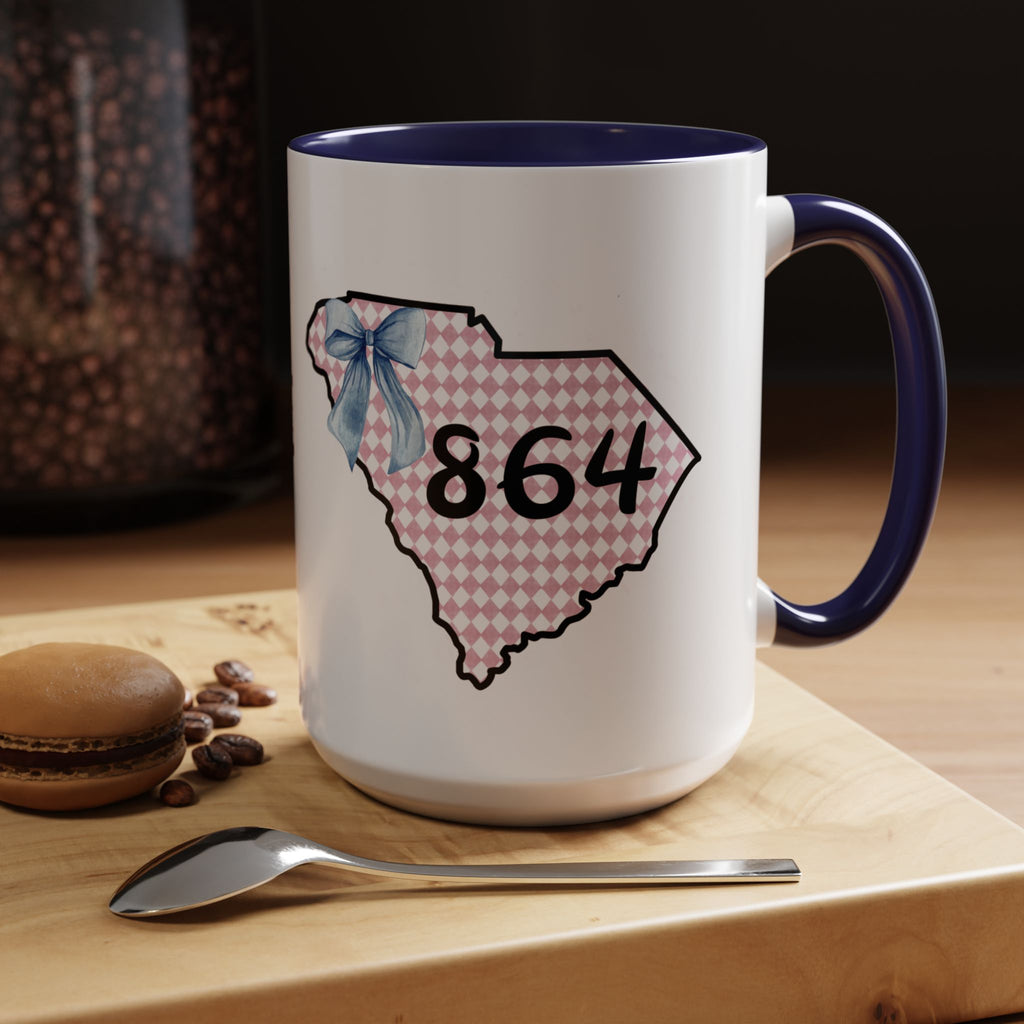 Gingham South Carolina 864 Greenville South Carolina Accent Coffee Mug 11oz 15oz