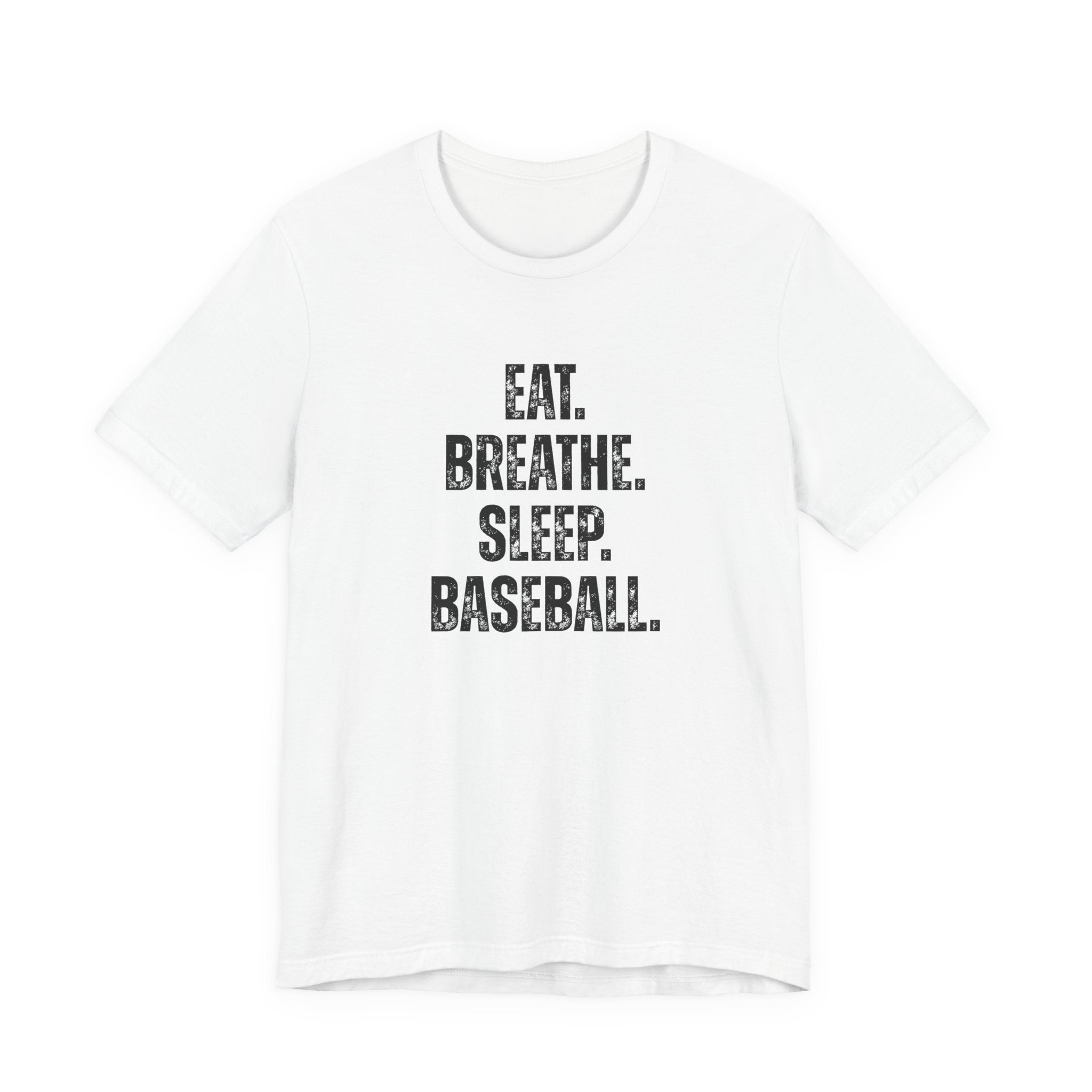 Baseball T-shirt - 'Eat Breathe Sleep Baseball' Design