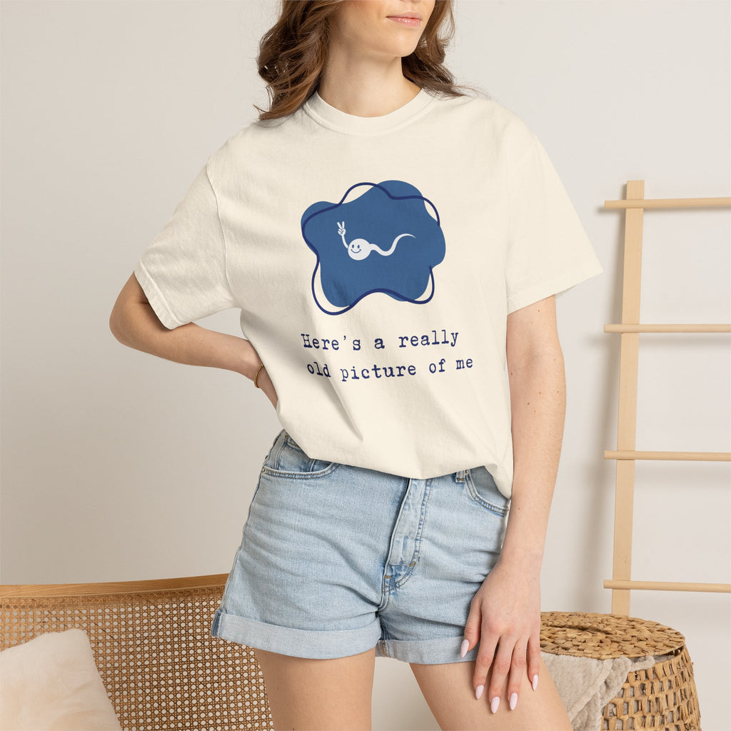 A really old picture of me Tshirt Cute Sperm Cartoon Tee