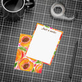 Peach Floral | Just a Note | Postcard Bundle with Envelopes