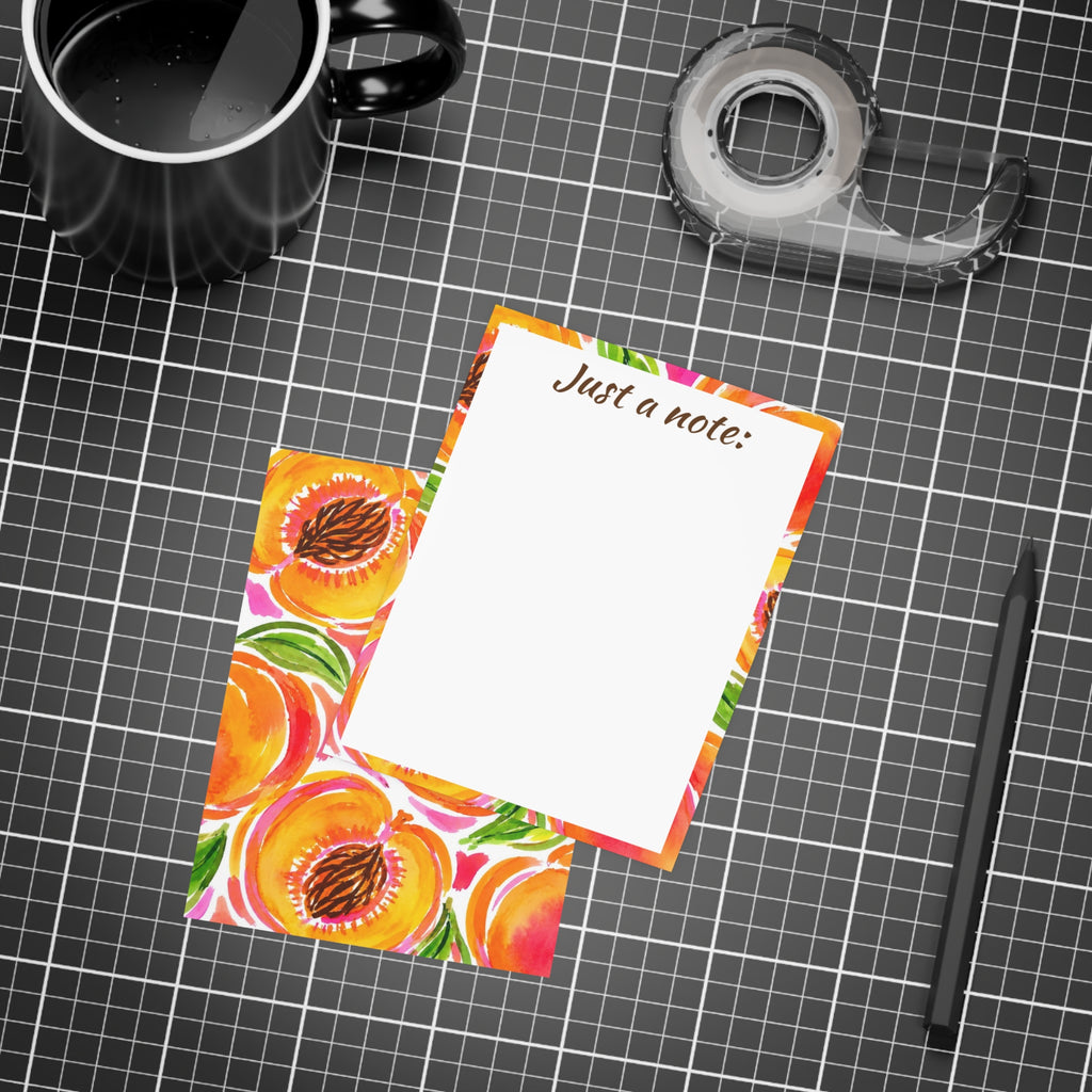 Peach Floral | Just a Note | Postcard Bundle with Envelopes
