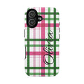 Pink & Green Pattern Magnetic Phone Case — Tough Protective Case