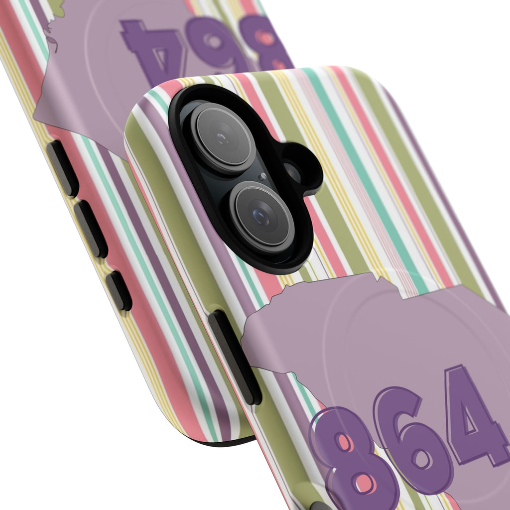 Colorful Striped 864 Upstate South Carolina Magnetic Phone Case