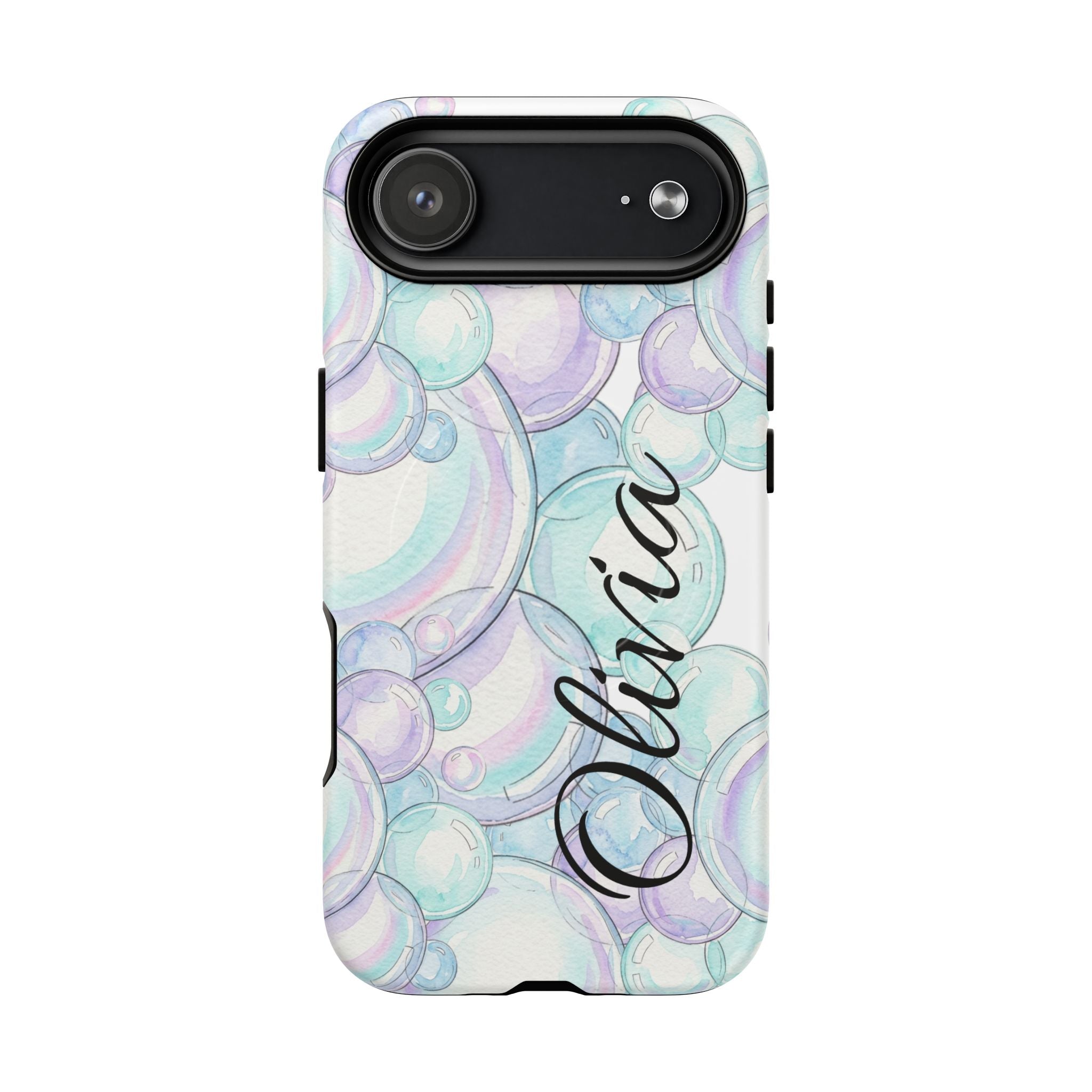 Watercolor Bubbles Magnetic Phone Case - Personalizable