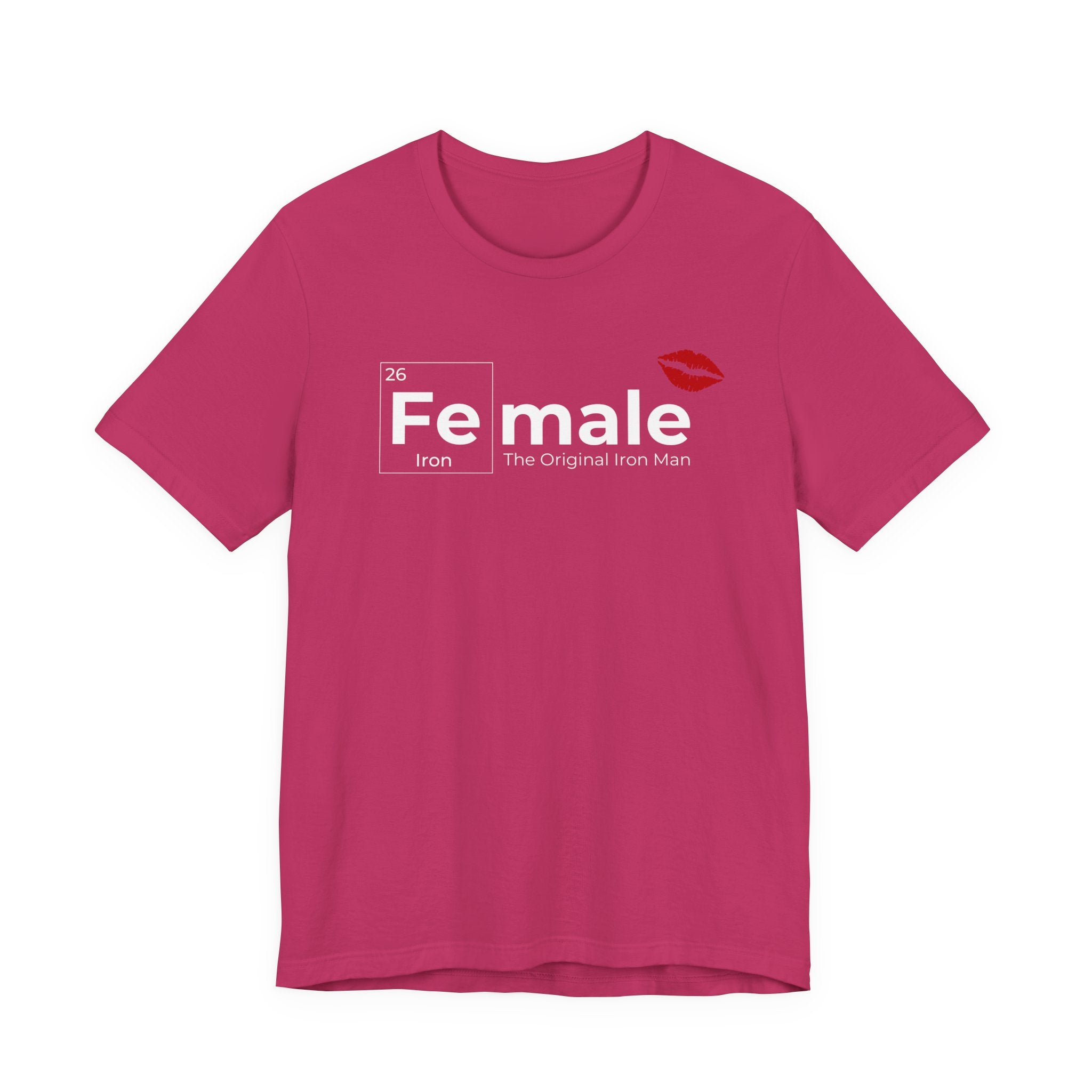 T-Shirt Fe-male The Original Iron Man Unisex Jersey Short Sleeve Tee