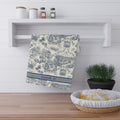 Greenville, SC Toile Kitchen Towel — Decorative Cotton-Poly Tea Towel