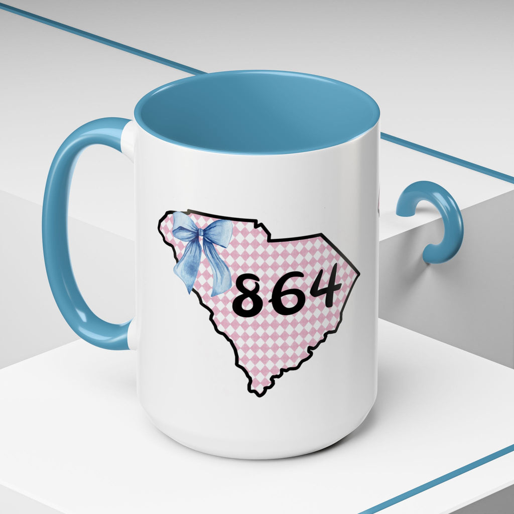 Gingham South Carolina 864 Greenville South Carolina Accent Coffee Mug 11oz 15oz