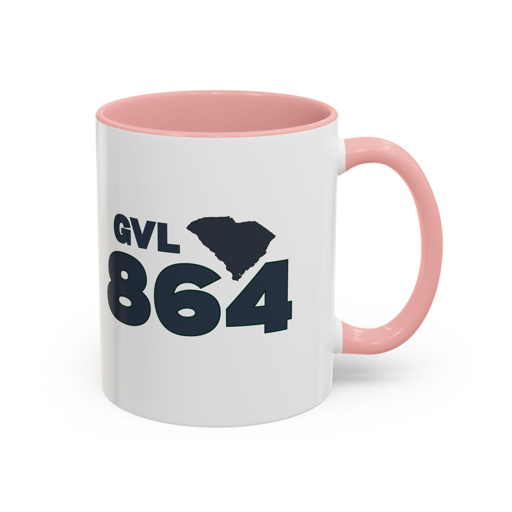 Greenville SC Accent Coffee Mug  GVL 864 Greenville South Carolina 11 and 15oz