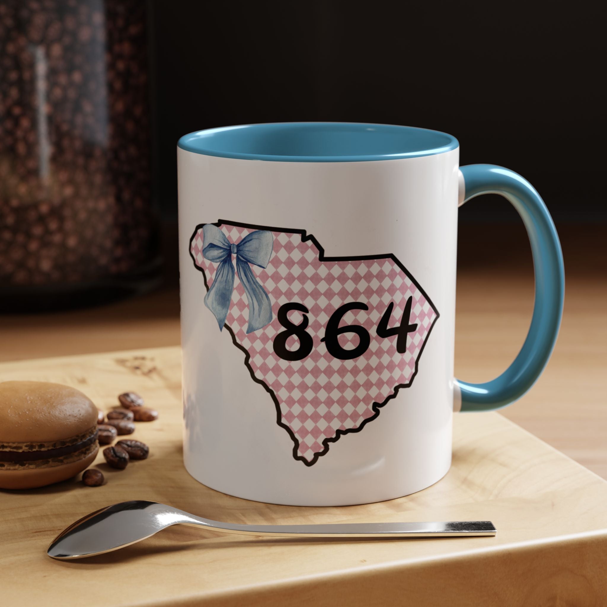 Gingham South Carolina 864 Greenville South Carolina Accent Coffee Mug 11oz 15oz