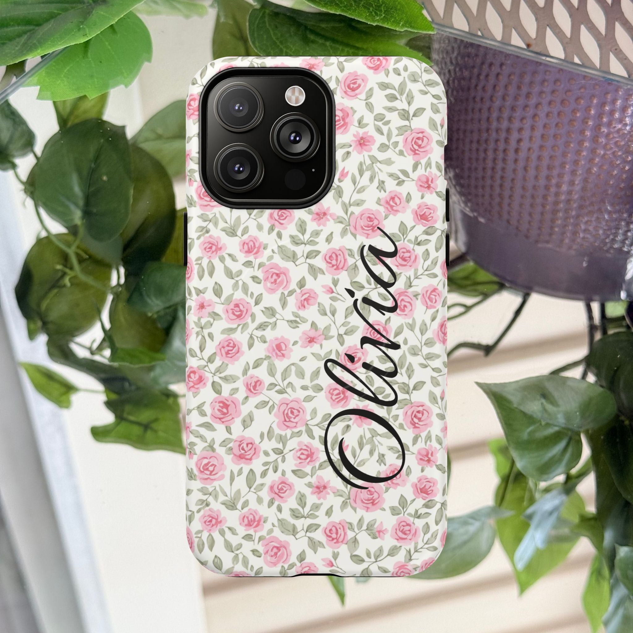 Pink Roses Magnetic Phone Case