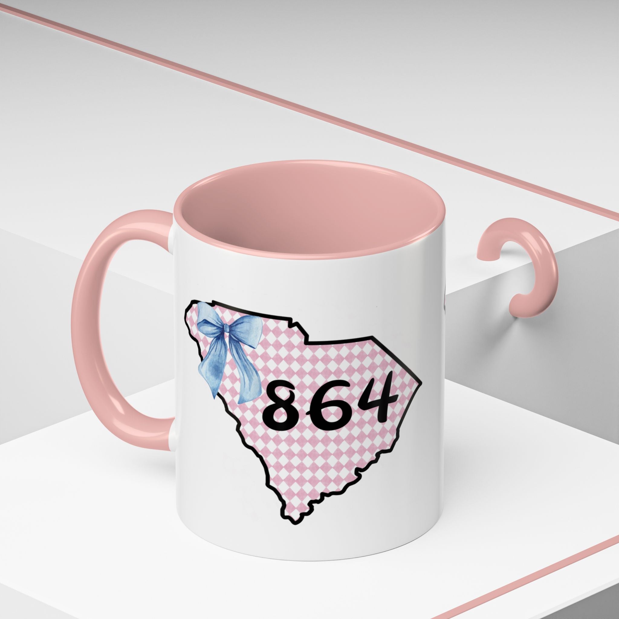 Gingham South Carolina 864 Greenville South Carolina Accent Coffee Mug 11oz 15oz