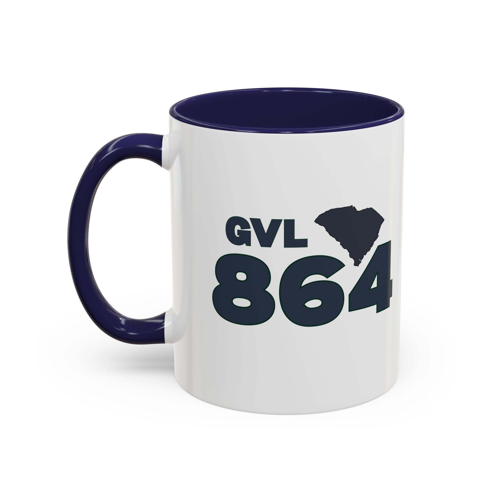 Greenville SC Accent Coffee Mug  GVL 864 Greenville South Carolina 11 and 15oz
