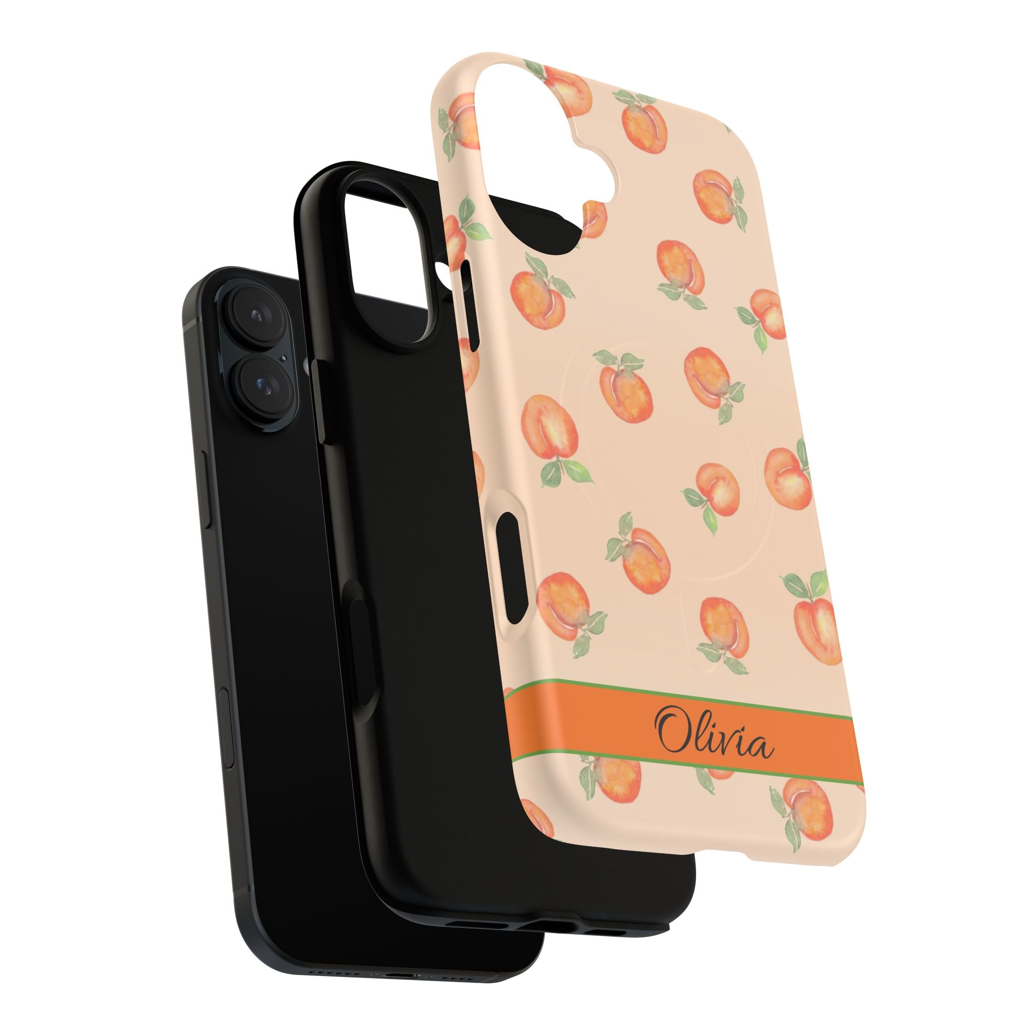 Personalized 'Bundle of Peaches' Magnetic Phone Case