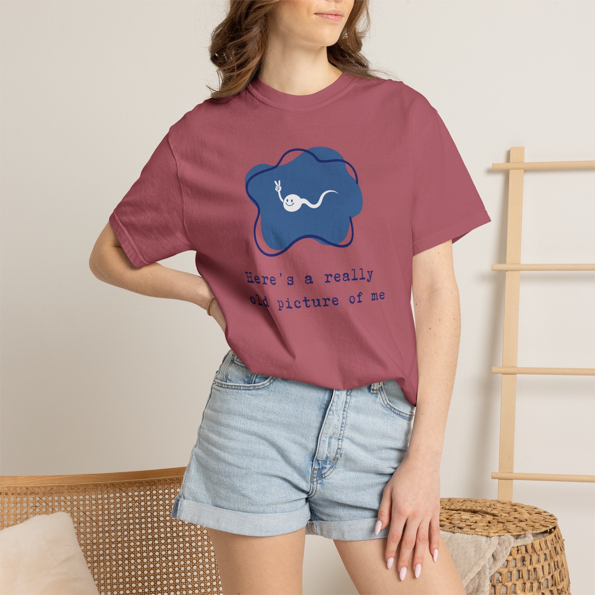 A really old picture of me Tshirt Cute Sperm Cartoon Tee